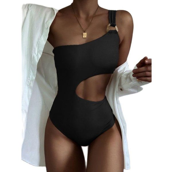 black swimwear women monokini bodysuits one-piece swimsuit one shoulder hollow out female bathing suit high cut bathers suits
black swimwear women monokini bodysuits one-piece swimsuit one shoulder hollow out female bathing suit high cut bathers suits