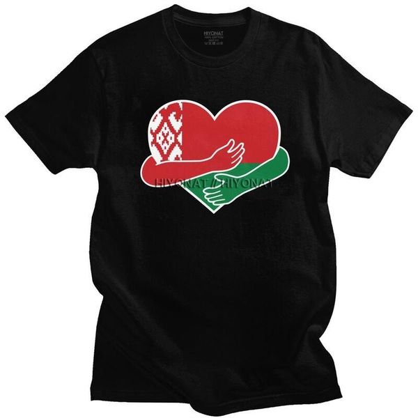 men's t-shirts belarusian love hug belarus flag t shirt for men pure cotton casual tee patriotic tshirts short-sleeve novelty t-shirt c, White;black
men's t-shirts belarusian love hug belarus flag t shirt for men pure cotton casual tee patriotic tshirts short-sleeve novelty t-shirt c, White;black