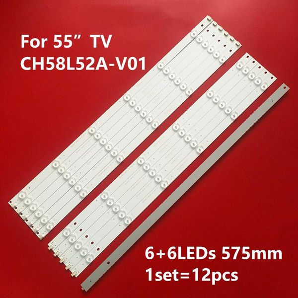 backlight strip 12 lamp for cha ngh ong 58"tv rf-ac580e30-0601l-02 rf-ac580e30-0601r-02 58u1 c580u15-e1-c strips led
backlight strip 12 lamp for cha ngh ong 58"tv rf-ac580e30-0601l-02 rf-ac580e30-0601r-02 58u1 c580u15-e1-c strips led