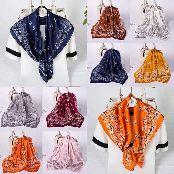 scarves silk soft shawls square cashew scarf women neck wrap satin neckerchief foulard 70cm hair hat bag accessory, Blue;gray
scarves silk soft shawls square cashew scarf women neck wrap satin neckerchief foulard 70cm hair hat bag accessory, Blue;gray