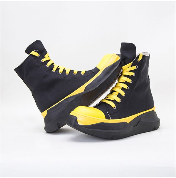 men canvas boots thick sole military boots man platform indestructible shoes p25t50, Black
men canvas boots thick sole military boots man platform indestructible shoes p25t50, Black