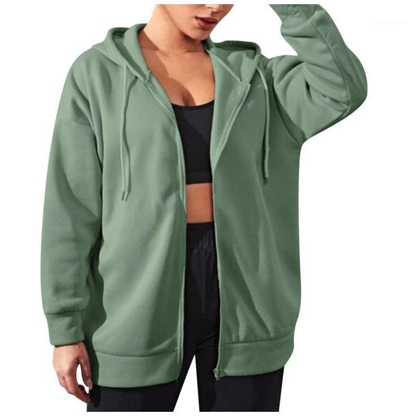 women's wool & blends long sleeve drawstring hooded zip coat autumn and winter solid color casual sports jacket fashion, Black
women's wool & blends long sleeve drawstring hooded zip coat autumn and winter solid color casual sports jacket fashion, Black
