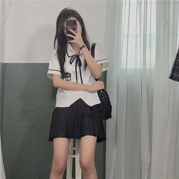 clothing sets anime school girl uniform japanese fashion high-waisted skirt jk suit university sweater college style pleated skirts women, White
clothing sets anime school girl uniform japanese fashion high-waisted skirt jk suit university sweater college style pleated skirts women, White