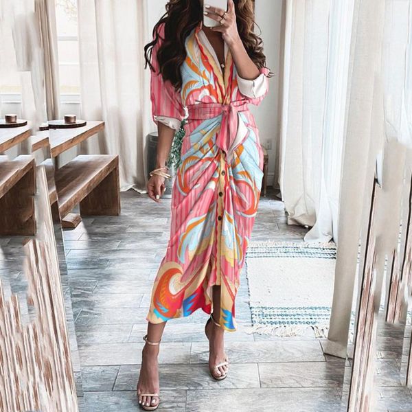 casual dresses summer fashion printed pleated long dress women's cardigan with belted waist and button sleeves crop office ladies, Black;gray
casual dresses summer fashion printed pleated long dress women's cardigan with belted waist and button sleeves crop office ladies, Black;gray