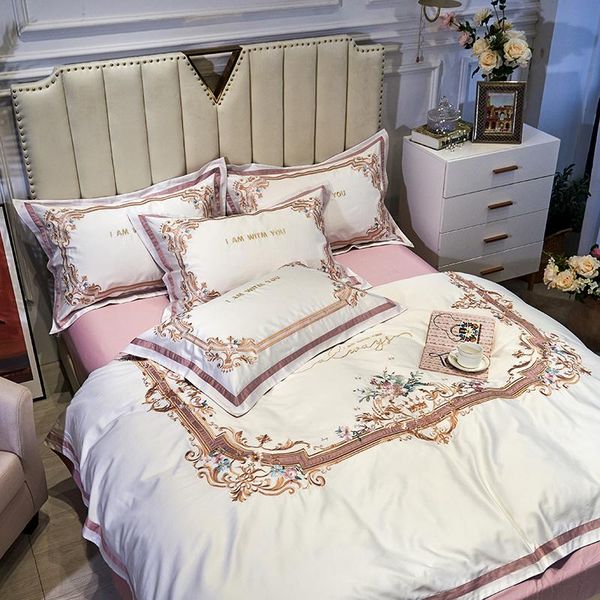 bedding sets luxury 100s egyptian cotton pastoral flowers embroidery double pillowcases textile duvet set cover home linen bed
bedding sets luxury 100s egyptian cotton pastoral flowers embroidery double pillowcases textile duvet set cover home linen bed