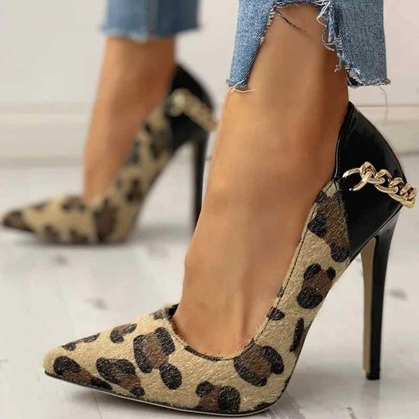 dress shoes women heeled fashion leopard pointed toe metal chain thin heels wedding ladies pumps elegant silk design high, Black
dress shoes women heeled fashion leopard pointed toe metal chain thin heels wedding ladies pumps elegant silk design high, Black