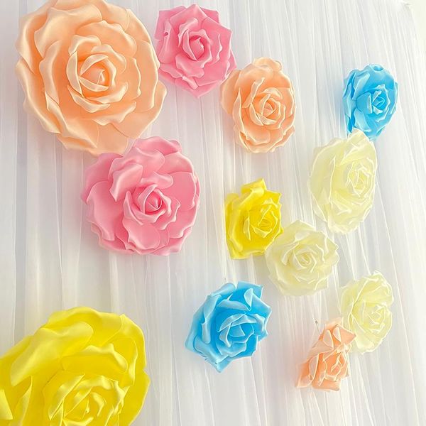 3pc large foam rose artificial flower for wedding background decoration stage props diy home party baby shower wall decor decorative flowers
3pc large foam rose artificial flower for wedding background decoration stage props diy home party baby shower wall decor decorative flowers