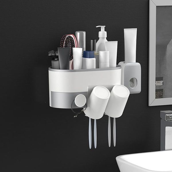 bath accessory set bathroom accessories toothbrush holder automatic toothpaste dispenser wall mount rack tools
bath accessory set bathroom accessories toothbrush holder automatic toothpaste dispenser wall mount rack tools