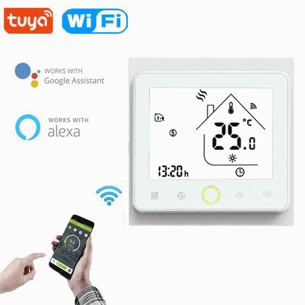 smart home control tuya wifi thermostat is for electric floor heating water/gas boiler temperature controller to work with alexa google
smart home control tuya wifi thermostat is for electric floor heating water/gas boiler temperature controller to work with alexa google