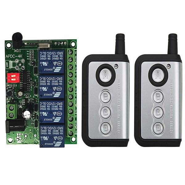 remote controlers 500m 433mhz universal wireless control switch dc 12v 24v 4ch relay radio receiver module with transmitters
remote controlers 500m 433mhz universal wireless control switch dc 12v 24v 4ch relay radio receiver module with transmitters
