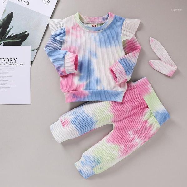 baby & children's 6m-4y 2pcs girl spring autumn ribbed tie dye print outfits ruffled ruffle t-shirt + bowknot pants set clothing sets, White
baby & children's 6m-4y 2pcs girl spring autumn ribbed tie dye print outfits ruffled ruffle t-shirt + bowknot pants set clothing sets, White