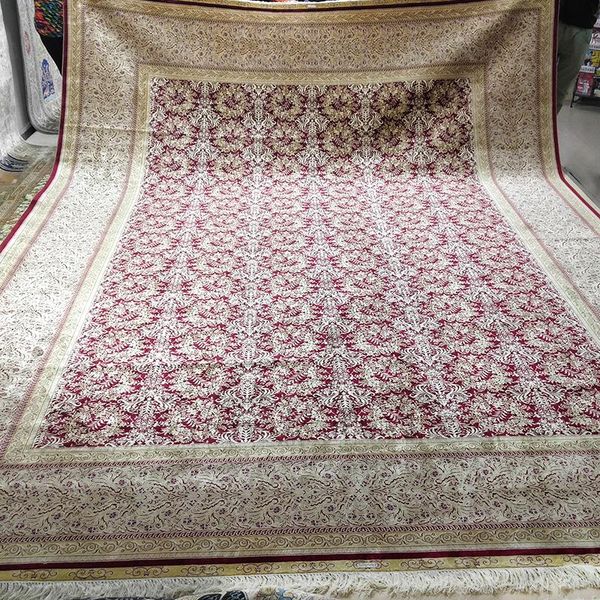 carpets fangcun 10.3'x14.3' handmade silk carpet with red background for living rooms and offices
carpets fangcun 10.3'x14.3' handmade silk carpet with red background for living rooms and offices