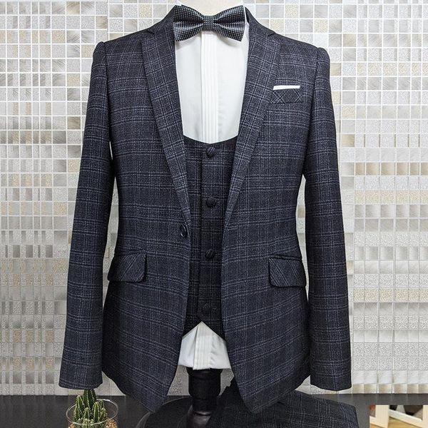 fashion england style plaid suit 3 pcs slim fit men wedding for formal business party dress prom tuxedo men's suits & blazers, White;black
fashion england style plaid suit 3 pcs slim fit men wedding for formal business party dress prom tuxedo men's suits & blazers, White;black