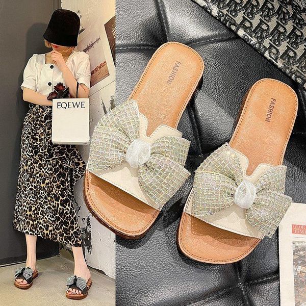 women's shoes 2021 summer sandals korean version of soft bow flat and slippers women wear, Black
women's shoes 2021 summer sandals korean version of soft bow flat and slippers women wear, Black