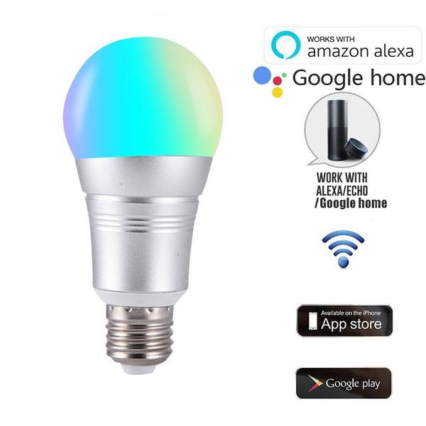 bulbs ac85-265v e27 smart wifi light bulb led lamp app control remote home lighting 7w b22 e14 magic color atmosphere
bulbs ac85-265v e27 smart wifi light bulb led lamp app control remote home lighting 7w b22 e14 magic color atmosphere
