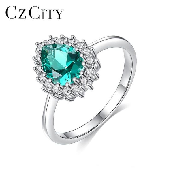 cluster rings czcity teardrop-shaped ring green cz stone pure 925 sterling silver finger jewelry for women wedding dating gifts sr-521, Golden;silver
cluster rings czcity teardrop-shaped ring green cz stone pure 925 sterling silver finger jewelry for women wedding dating gifts sr-521, Golden;silver