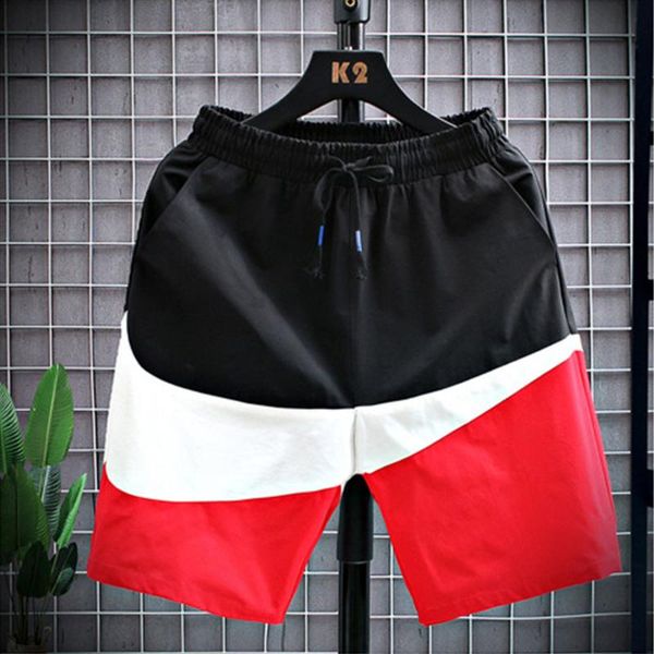 men's shorts summer sweatpants casual stitching homme sports beach pants male basketball clothing swimming men, White;black
men's shorts summer sweatpants casual stitching homme sports beach pants male basketball clothing swimming men, White;black