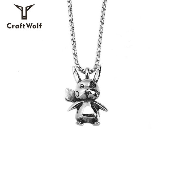 cartoon titanium steel necklace men's fashion animation ins hip hop tiaodi pendant for men and women, Silver
cartoon titanium steel necklace men's fashion animation ins hip hop tiaodi pendant for men and women, Silver