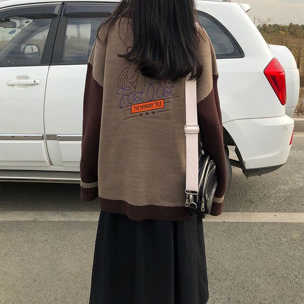 2 colors preppy harakuju style women autumn winter cardigan sweater coat female outwear cartoon embroidery knitted (x1224, White;black
2 colors preppy harakuju style women autumn winter cardigan sweater coat female outwear cartoon embroidery knitted (x1224, White;black