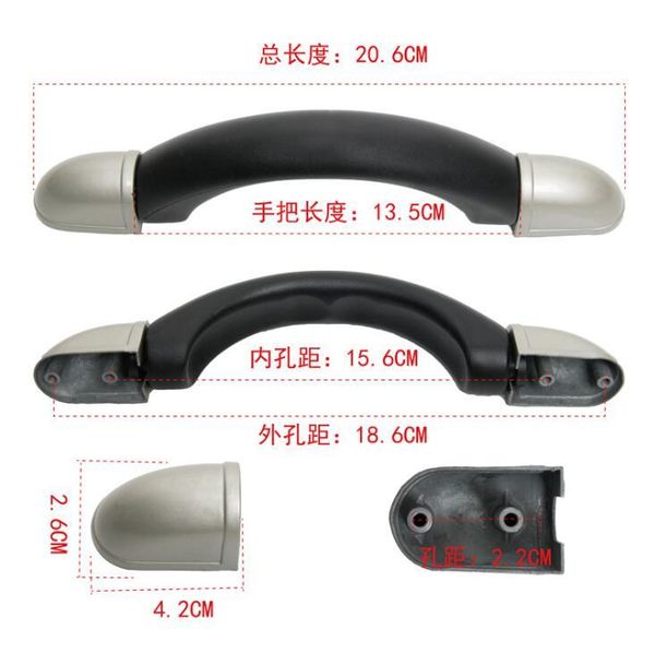 bag parts & accessories 20.6cm luggage handle zinc alloy metal case abs material hardware, Black
bag parts & accessories 20.6cm luggage handle zinc alloy metal case abs material hardware, Black