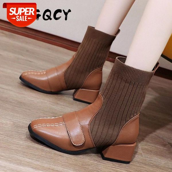 Knitted Elastic Ankle Boots Women New Fashion Warm Women Boots Slip-On Autumn Winter Shoes Hook loop Casual Party Size 42 #U27a
Knitted Elastic Ankle Boots Women New Fashion Warm Women Boots Slip-On Autumn Winter Shoes Hook loop Casual Party Size 42 #U27a