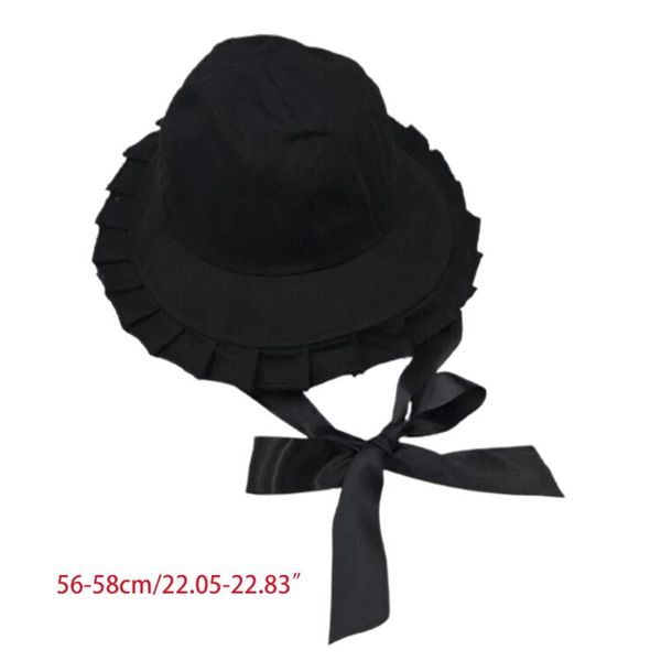 wide brim hats women sweet ruffles bucket hat with long ribbon lolita fisherman cap, Blue;gray
wide brim hats women sweet ruffles bucket hat with long ribbon lolita fisherman cap, Blue;gray