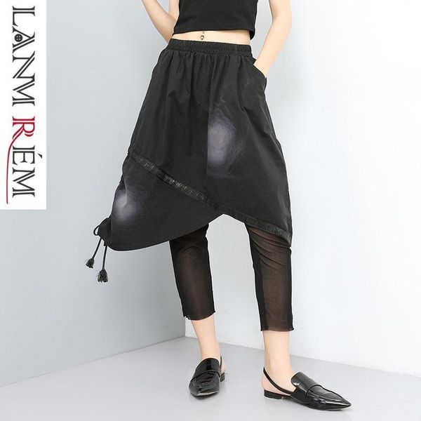 women's pants & capris lanmrem 2021 summer fashion elastic waist split joint fake two pieces skirt patns for women personality loose tr, Black;white
women's pants & capris lanmrem 2021 summer fashion elastic waist split joint fake two pieces skirt patns for women personality loose tr, Black;white