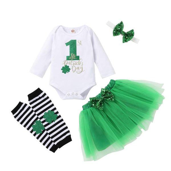 0-24 months born infant baby girls st.patrick's day romper tutu 1047 skirt outfits sports and leisure wear clothing sets, White
0-24 months born infant baby girls st.patrick's day romper tutu 1047 skirt outfits sports and leisure wear clothing sets, White