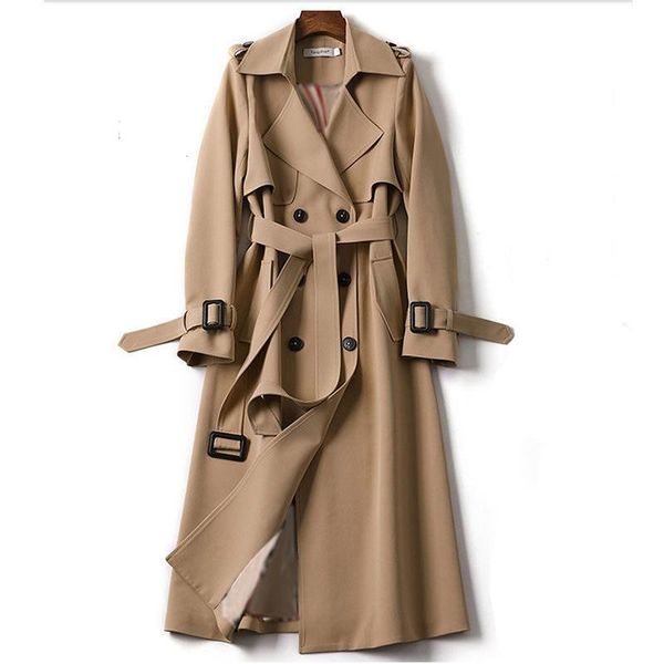 women's trench coats junelove fashion autumn spring business outerwear long with belt cloak mujer windbreaker coat women double breaste, Tan;black
women's trench coats junelove fashion autumn spring business outerwear long with belt cloak mujer windbreaker coat women double breaste, Tan;black