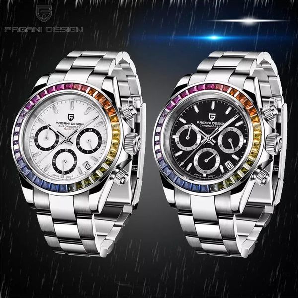 wristwatches pagani design men chronograph watch fashion sports quartz clock diamond business waterproof relogio masculino, Slivery;brown
wristwatches pagani design men chronograph watch fashion sports quartz clock diamond business waterproof relogio masculino, Slivery;brown