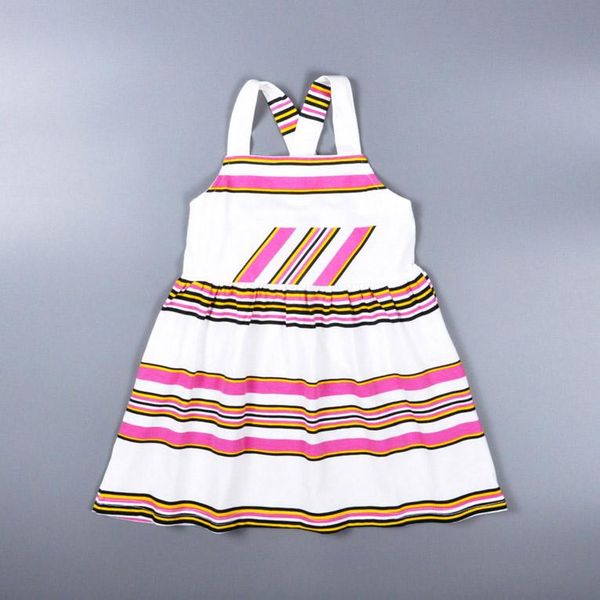 girl's dresses 2021 elegant girl dress rainbow stripes fashion inner clothes princess party summer kids, Red;yellow
girl's dresses 2021 elegant girl dress rainbow stripes fashion inner clothes princess party summer kids, Red;yellow