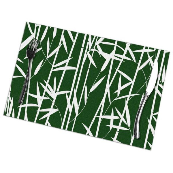 pcs placemat bamboo leaves fabric table mats tableware kitchen tool & pads
pcs placemat bamboo leaves fabric table mats tableware kitchen tool & pads