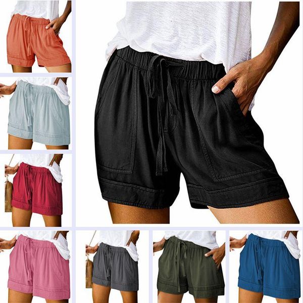womens shorts comfy drawstring splice casual elastic waist pocketed loose short trousers feminino women's, White;black
womens shorts comfy drawstring splice casual elastic waist pocketed loose short trousers feminino women's, White;black
