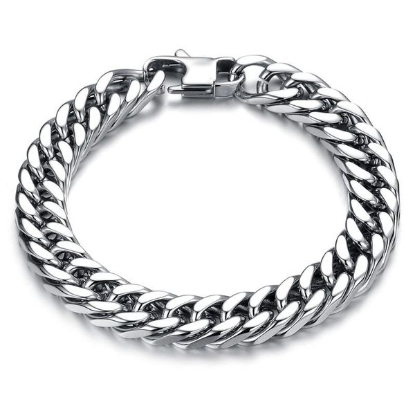 link, chain personality and creativity trendy rough domineering titanium steel men's bracelet, Black
link, chain personality and creativity trendy rough domineering titanium steel men's bracelet, Black