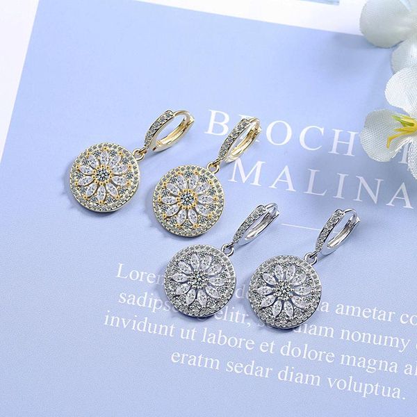 dangle & chandelier vintage luxury round sunflower drop earrings shiny crystal golden/white huggies female earring piercing jewelry gifts, Silver
dangle & chandelier vintage luxury round sunflower drop earrings shiny crystal golden/white huggies female earring piercing jewelry gifts, Silver