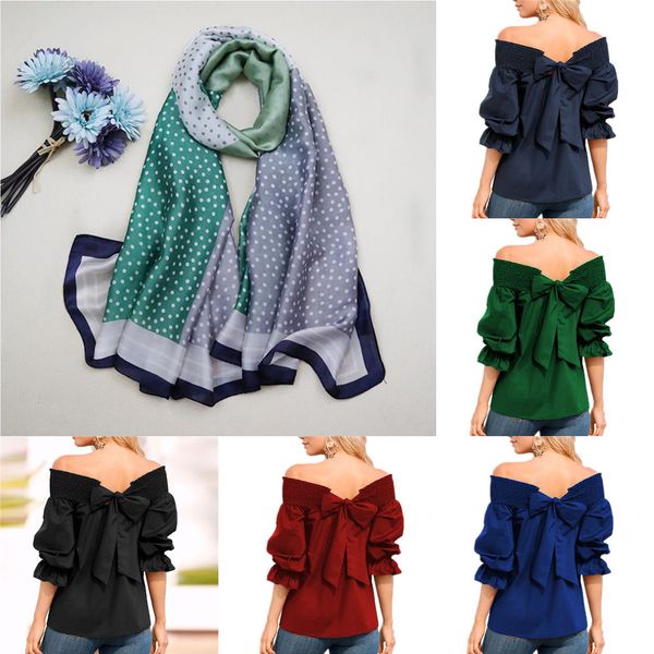 off shoulder spring summer strapless blouse women bowknot slash neck shirts casual loose blusas mujer de moda 2019 x0521, White
off shoulder spring summer strapless blouse women bowknot slash neck shirts casual loose blusas mujer de moda 2019 x0521, White