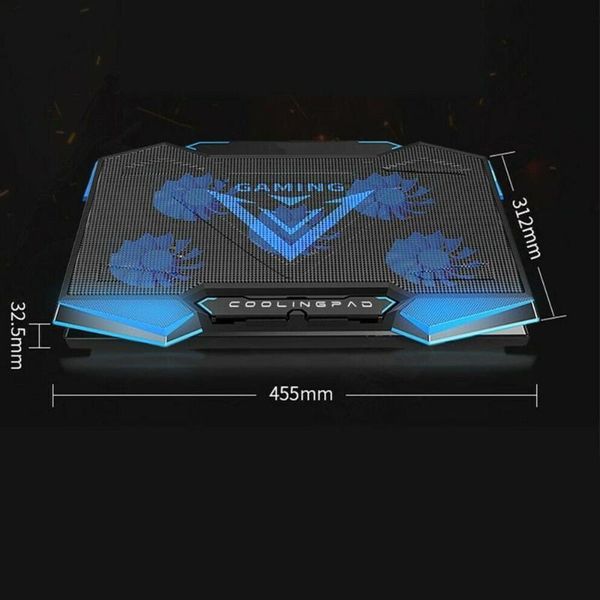 lapcooler 5 led fans aluminium cooling notebook pad silent dual usb speed control base for 15.6 17 lap pads
lapcooler 5 led fans aluminium cooling notebook pad silent dual usb speed control base for 15.6 17 lap pads