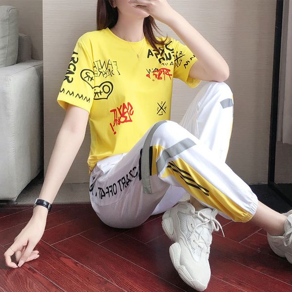 tracksuits fashion sport suit hong kong style sports women's summer relaxed foreign 2021 leisure short sleeve two piece hip hop net red, Gray
tracksuits fashion sport suit hong kong style sports women's summer relaxed foreign 2021 leisure short sleeve two piece hip hop net red, Gray