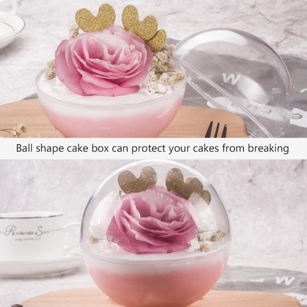storage bottles & jars 10pcs transparent cake container shape portable mousse round (350ml style)
storage bottles & jars 10pcs transparent cake container shape portable mousse round (350ml style)