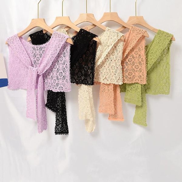 lace hollow fake collars women knitted detachable collar pure color woolen neck shawl shoulder sweater false accessory bow ties, Black;gray
lace hollow fake collars women knitted detachable collar pure color woolen neck shawl shoulder sweater false accessory bow ties, Black;gray