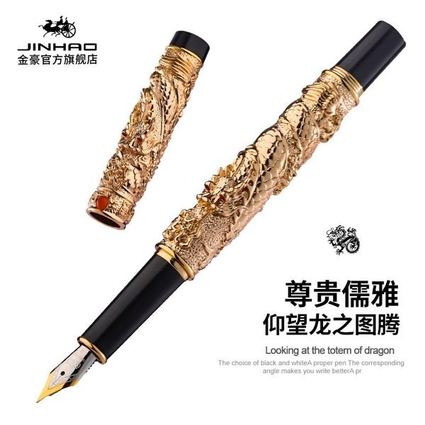 fountain pens jinhao brand vintage pen dragon small double playing pearl, metal carving embossing sell
fountain pens jinhao brand vintage pen dragon small double playing pearl, metal carving embossing sell