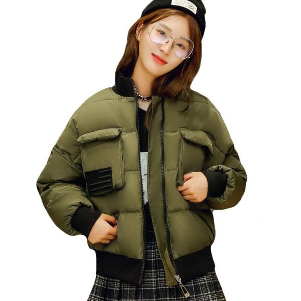 women's trench coats 2021 arrival winter jacket women o-neck cotton padded korean style female coat short outwear parka casaco feminino, Tan;black
women's trench coats 2021 arrival winter jacket women o-neck cotton padded korean style female coat short outwear parka casaco feminino, Tan;black