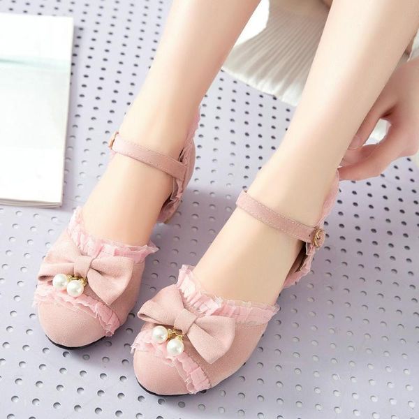 dress shoes coolulu sweet style women lolita mary jane mid heel pumps buckle ladies lace with pearl size 32-44, Black
dress shoes coolulu sweet style women lolita mary jane mid heel pumps buckle ladies lace with pearl size 32-44, Black