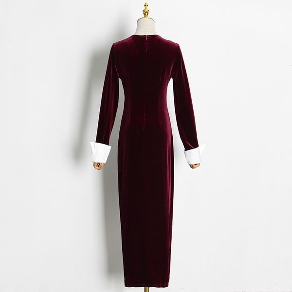 dresses temperament split slim for women v neck long sleeve high waist red es female fashion clothes, Black;gray
dresses temperament split slim for women v neck long sleeve high waist red es female fashion clothes, Black;gray