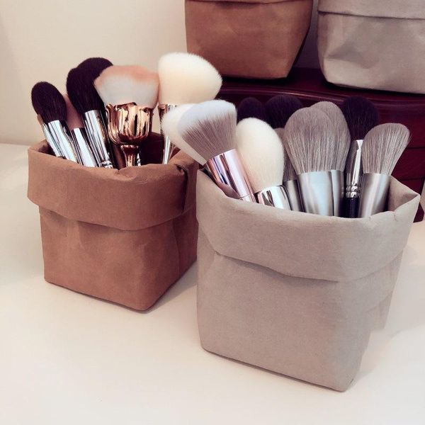 cosmetic bags & cases multi-function kraft paper cosmetics toiletry bag makeup brushes storage men women beauty tools dopp kit pouch wash ac
cosmetic bags & cases multi-function kraft paper cosmetics toiletry bag makeup brushes storage men women beauty tools dopp kit pouch wash ac