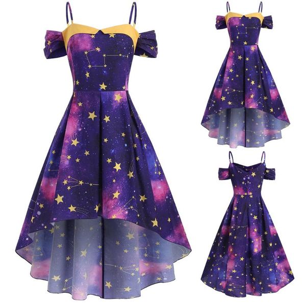 casual dresses cold shoulder dress women plus size summer high low star galaxy sleeveless boho style long vestido de mujer, Black;gray
casual dresses cold shoulder dress women plus size summer high low star galaxy sleeveless boho style long vestido de mujer, Black;gray