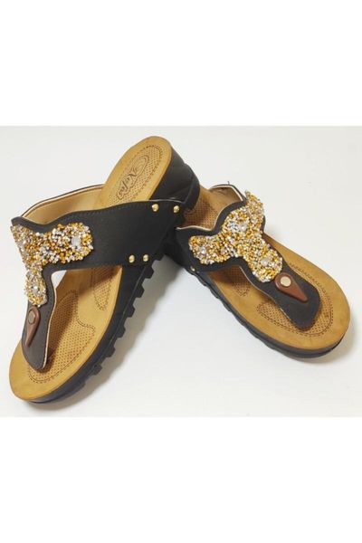 slippers women's thong orthopedic, Black 
slippers women's thong orthopedic, Black