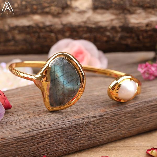 charm bracelets natural flash labradorite turuoise stones open wristband bangle fashion women gold bohemia jewelry gift dropsh, Golden;silver
charm bracelets natural flash labradorite turuoise stones open wristband bangle fashion women gold bohemia jewelry gift dropsh, Golden;silver