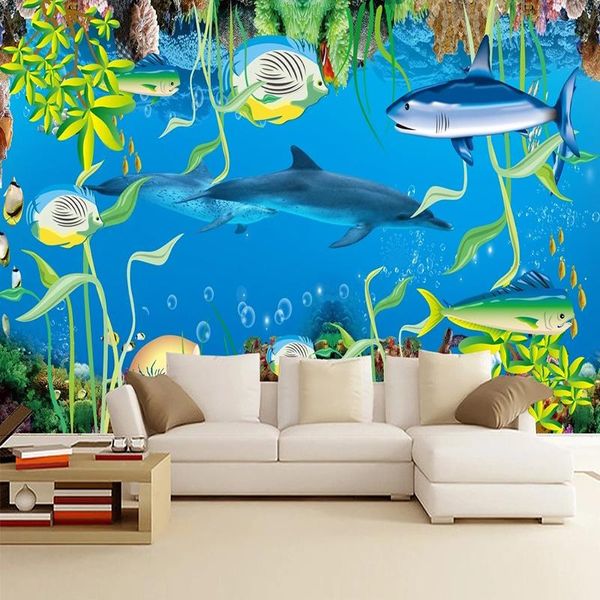 wallpapers custom 3d any size self-adhesive children's room underwater world kids decoration painting papel de parede tapety sticker
wallpapers custom 3d any size self-adhesive children's room underwater world kids decoration painting papel de parede tapety sticker