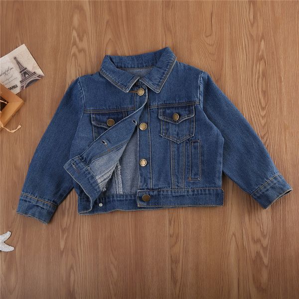 children kids girls clothes denim jean jackets fall autumn girls jacket denim button coat outwear clothes age 1-6y, Blue;gray
children kids girls clothes denim jean jackets fall autumn girls jacket denim button coat outwear clothes age 1-6y, Blue;gray